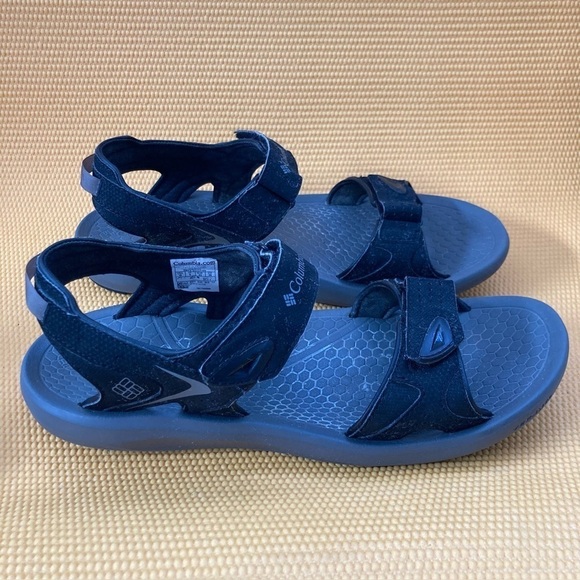 Columbia Other - Columbia Sandals Mens 10 Black Techlite Omni Grip Sport Hook & Loop BM4511-010